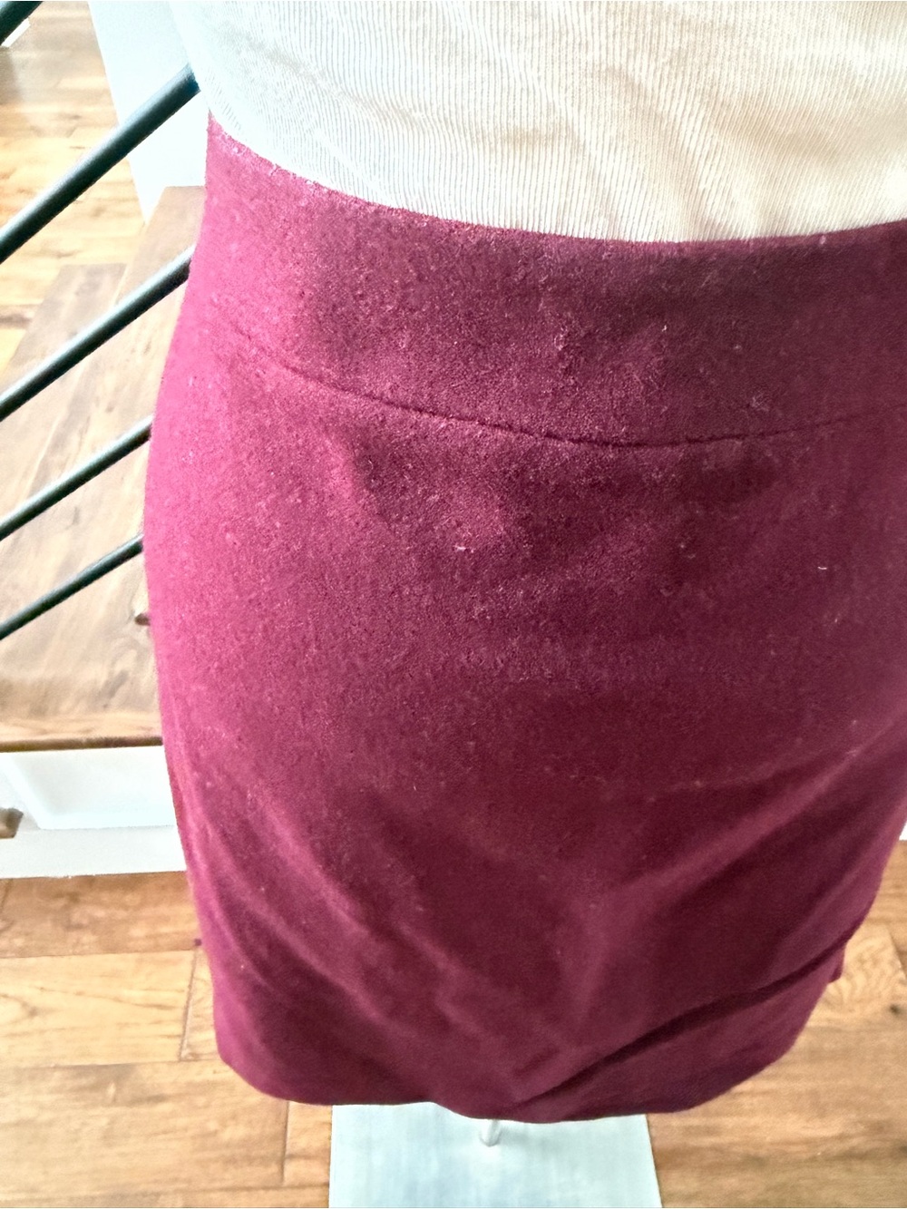J.Crew Burgundy The Pencil Skirt - Picture 3 of 5